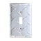 Amerelle Amerelle Diamond Silver 1 gang Stamped Aluminum Toggle Wall Plate 1 pk 955T - alternate 1